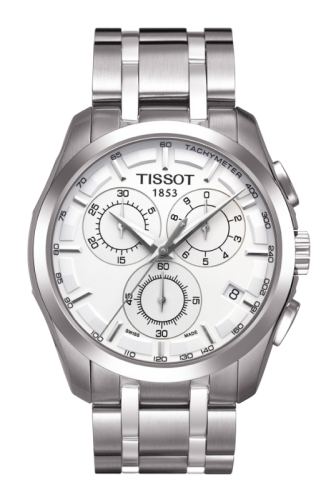 Tissot Couturier Quartz Chronograph GMT Silver